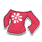 露肩粉色针织衫 缩略图