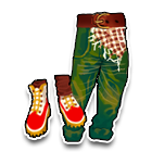 休闲军裤配运动鞋 缩略图