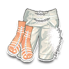 银色桑巴舞服下装 缩略图