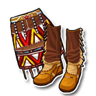 印第安风情服饰皮裙 缩略图