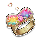 五彩蝴蝶花戒指 缩略图