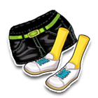 紫色素雅马甲热裤 缩略图