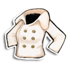 白色双排扣呢绒短装 缩略图