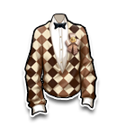 灰格条绒上衣 缩略图