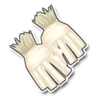 白色毛绒边手套 缩略图