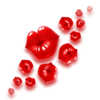 火热性感红唇轮胎印 缩略图