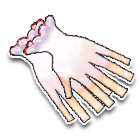 桃红花边手套 缩略图