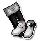 灰色磨白仔裙 缩略图