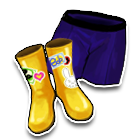 暗蓝背带裤 缩略图