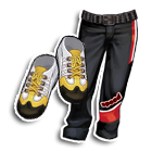 黑色时尚赛车服下装 缩略图