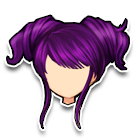 紫色绚尾辫头饰 缩略图