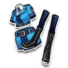 纯蓝女生海军服饰 缩略图