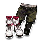 金属腰带叛逆短裤 缩略图