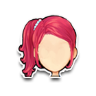 迷人酒红色长发马尾 缩略图