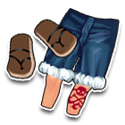 路飞蓝色短裤 缩略图