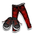 格纹窄腿裤 缩略图