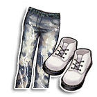 水洗波光仔裤 缩略图