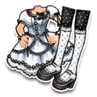 可爱公主黑白套裙 缩略图