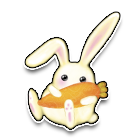 小兔萝卜头饰 缩略图