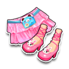 双层荷叶边超短裙 缩略图