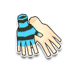 蓝色条纹手套 缩略图