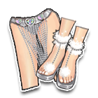 银色桑巴舞服下装 缩略图