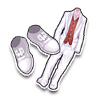 素白休闲礼服服饰 缩略图