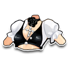 黑白玫瑰上衣 缩略图