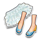 浅蓝v字气质下装 缩略图