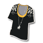 图腾花纹黑T恤 缩略图