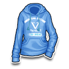 浅蓝v字气质上装 缩略图