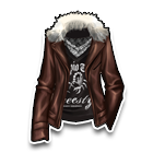 棕色淡然棉外套 缩略图