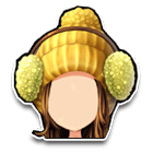 金色羊绒束发帽 缩略图