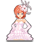 优雅粉红婚纱套装 缩略图