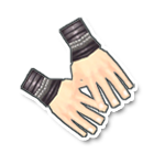 黑色护腕配银扣链 缩略图