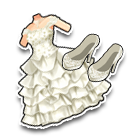 白色温馨礼服套裙 缩略图