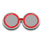 喜庆红圈圈眼镜 缩略图