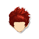 红色蓬松短发 缩略图