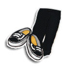 深蓝牛仔板裤 缩略图