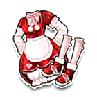 红色刺绣套裙 缩略图