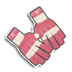 粉红花边手套 缩略图