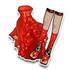 红色迷人公主礼裙 缩略图