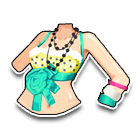 黄绿相间比基尼泳衣 缩略图