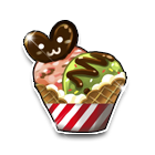 巧克力甜筒头饰 缩略图