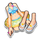 浅夏冰蓝套裙 缩略图