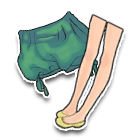 清爽绿色泡泡裤 缩略图