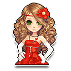 红色迷人公主礼裙套装 缩略图