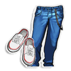 配西装牛仔裤下装 缩略图