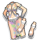 银色桑巴舞服服饰 缩略图