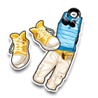 蓝色简约服饰 缩略图